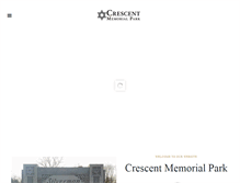 Tablet Screenshot of crescentmemorialpark.com